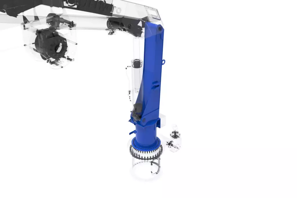 Marine Knuckle Boom Crane Model KMU 0.5TX8M-15TX55M 3D Model Column
