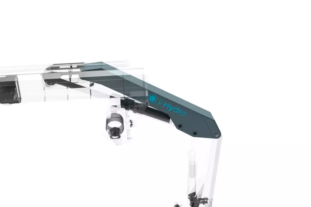 Marine Knuckle Boom Crane Model KMU 1TX10M 3D Model Luffing Section