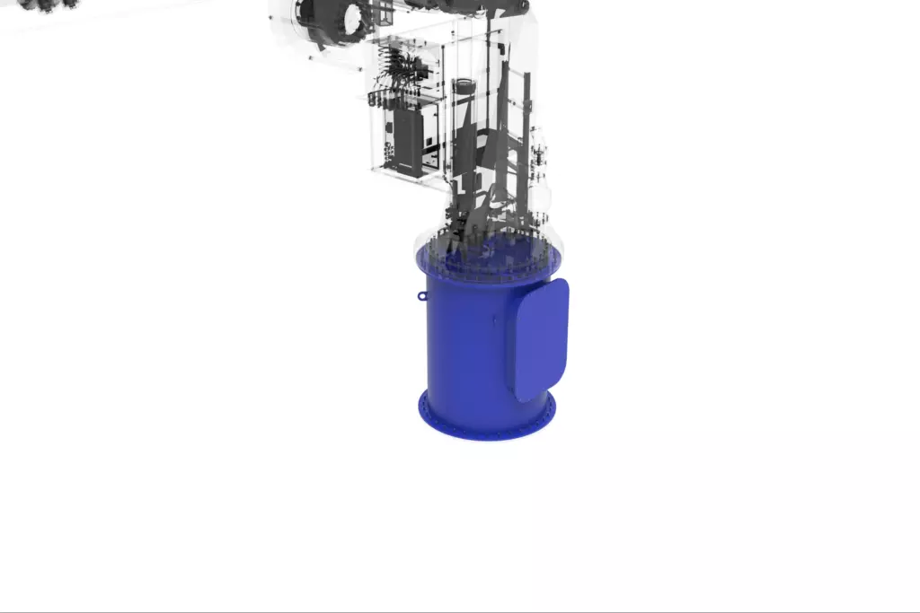Marine Knuckle Boom Crane Model KMU 2TX8M 3D Model Base
