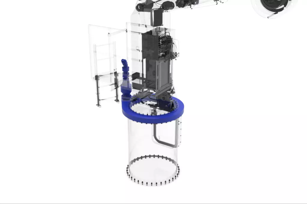 Marine Knuckle Boom Crane Model KMU 2TX8M 3D Model Slewing System