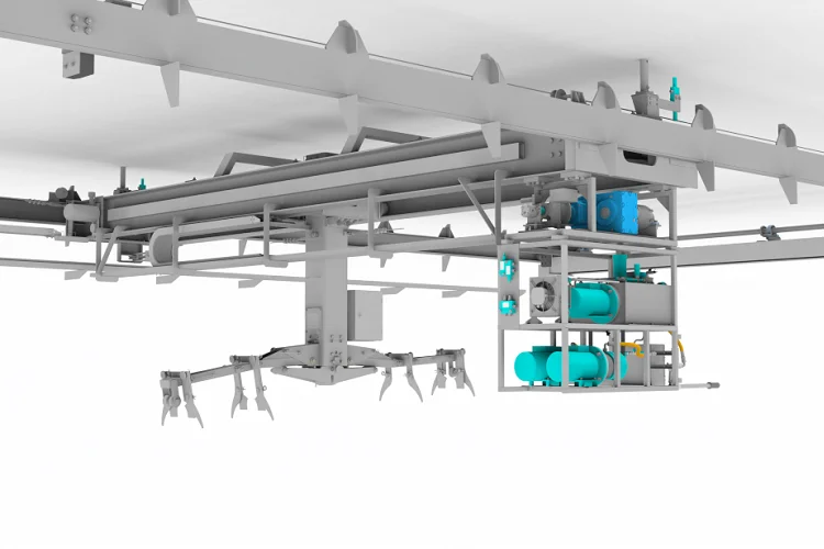 Crane bridge assembly of the marine overhead crane