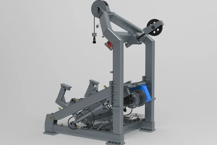 Equipment and configuration of the A-type Launch and Recovery System