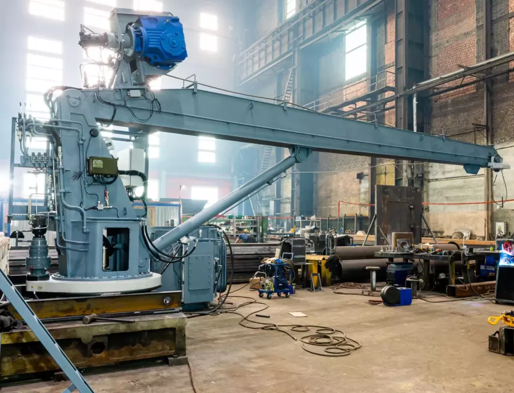 GMK 27-9 marine hydraulic crane at the Izhora Hydrosystems production facility