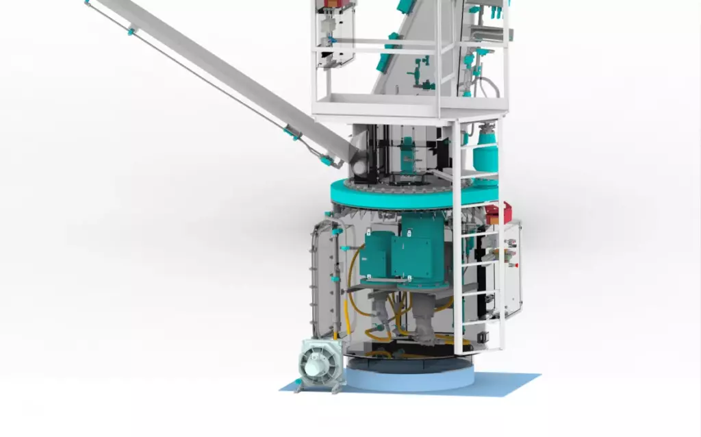 Hydraulic power unit of the GMK 27-9 marine crane