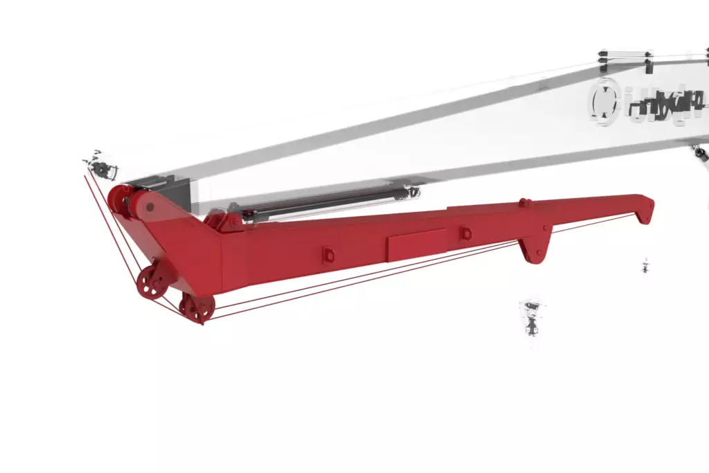 Marine Folding Boom Crane 30T 3D Model Jib