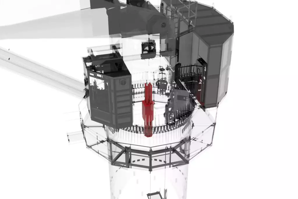 Marine Folding Boom Crane 30T 3D Slip Ring