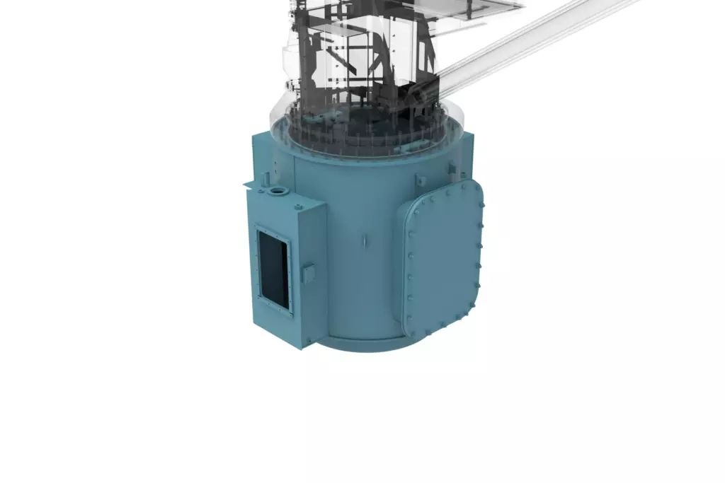 Marine Stiff Boom Crane Model 3TX9M 3D Model Column
