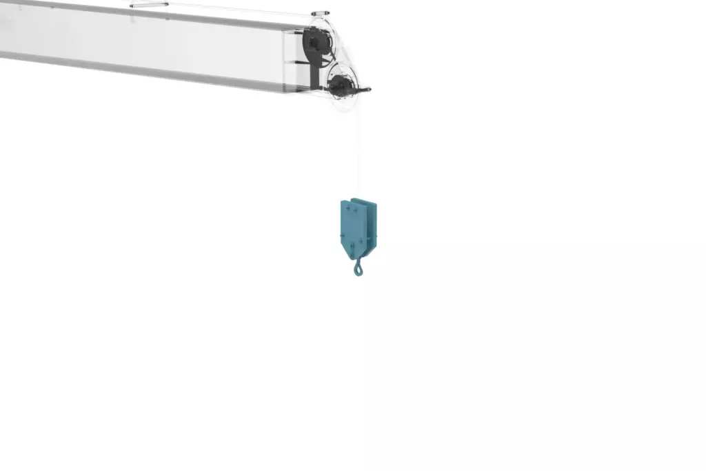 Marine Stiff Boom Crane Model 3TX9M 3D Model Hook Block