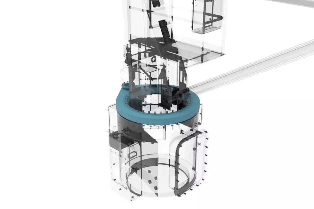 Marine Stiff Boom Crane Model 3TX9M 3D Model Slewing System