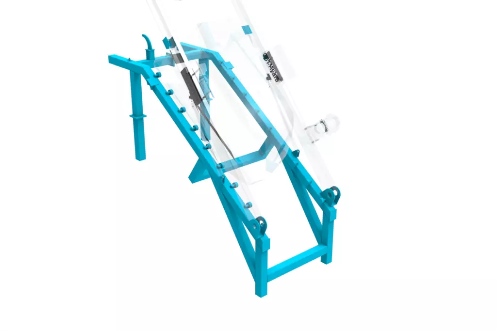 Free-fall Lifeboat Davit Model 55 kN 3D Model Frame
