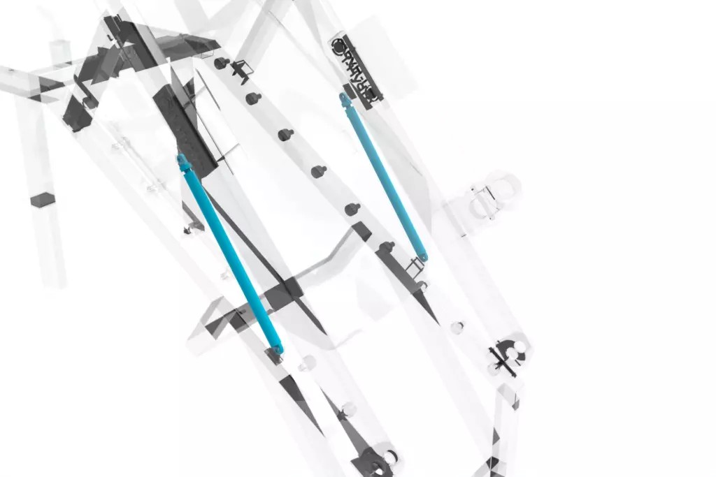 Free-fall Lifeboat Davit Model 55 kN 3D Hydraulic Cylinders