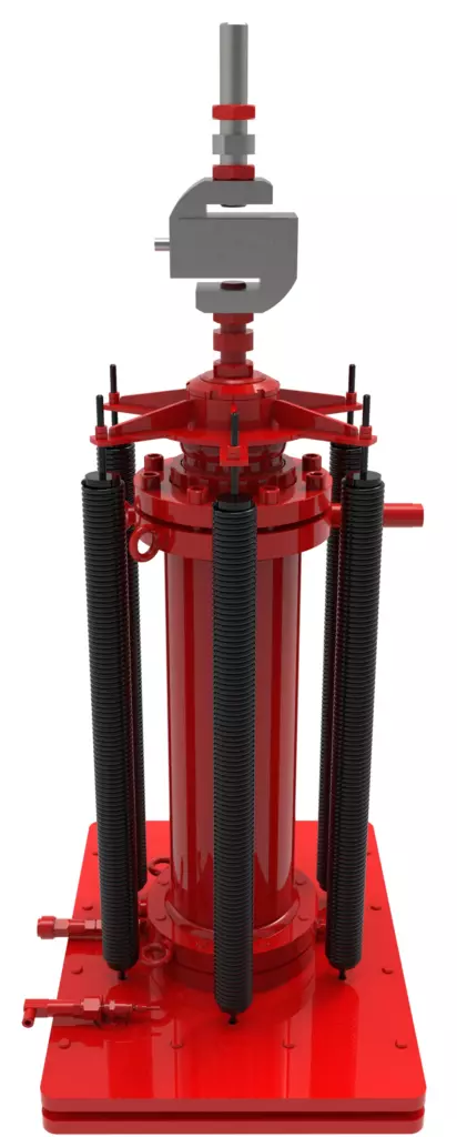 KSTU Hydraulic Test Stand | Pressures up to 200 bar | Plunger Cylinder Vertical
