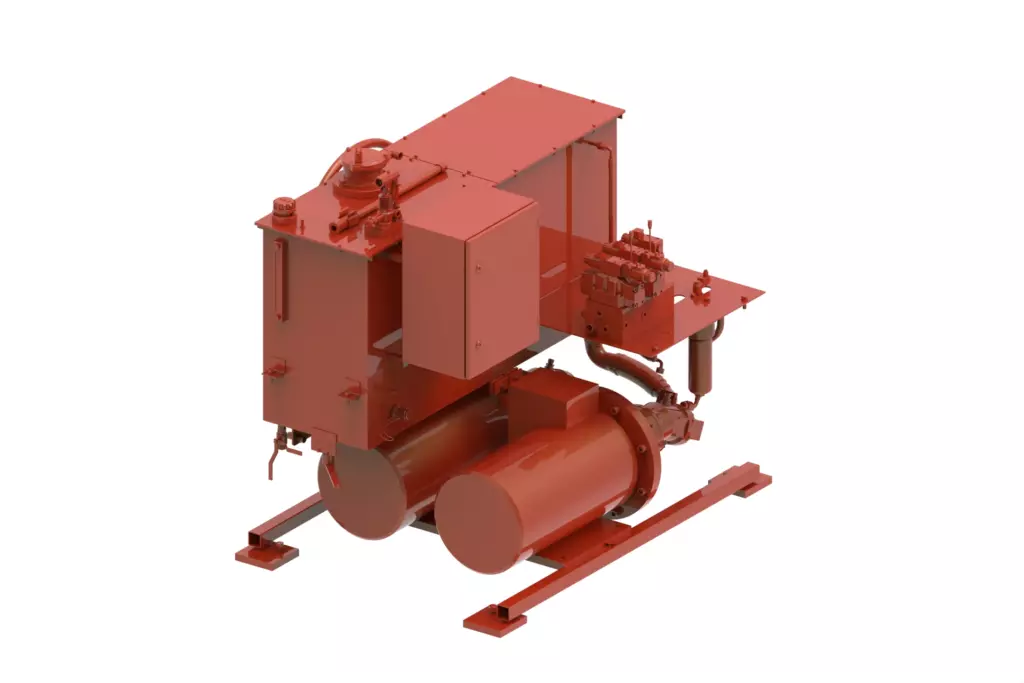 Marine A-Frame Davit 30kN 3D Model HPU