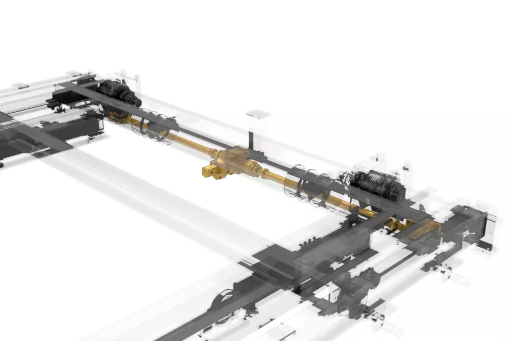 Marine Double-Beam LARS 3.6tx4.3m 3D Bridge Travel Drive