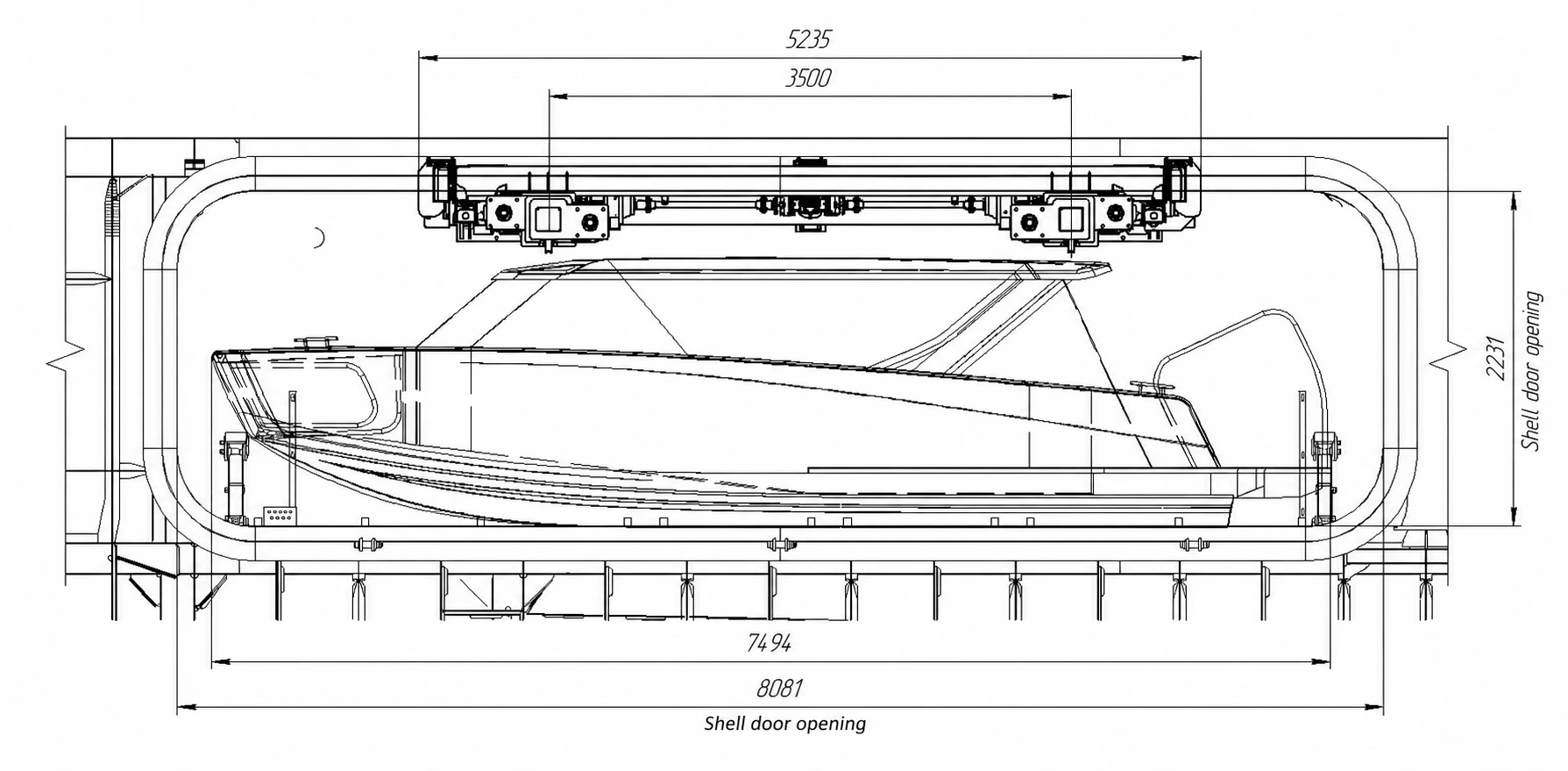Marine Launch and Recovery System 37TX45M