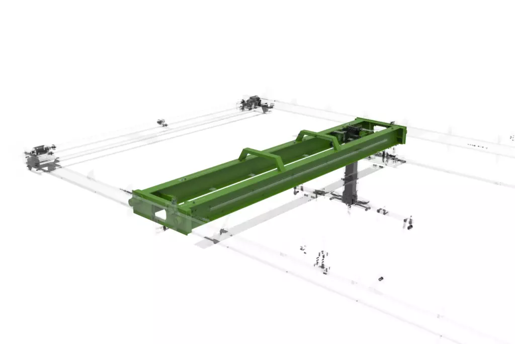 Marine Overhead Crane 3D Model Crane Bridge