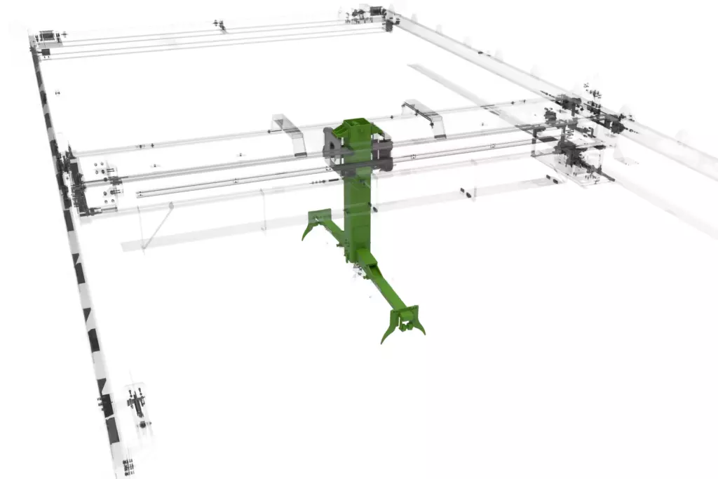 Marine Overhead Crane 3D Model Lifting Mechanism