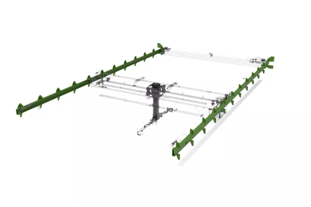 Marine Overhead Crane 3D Model Runway Rails