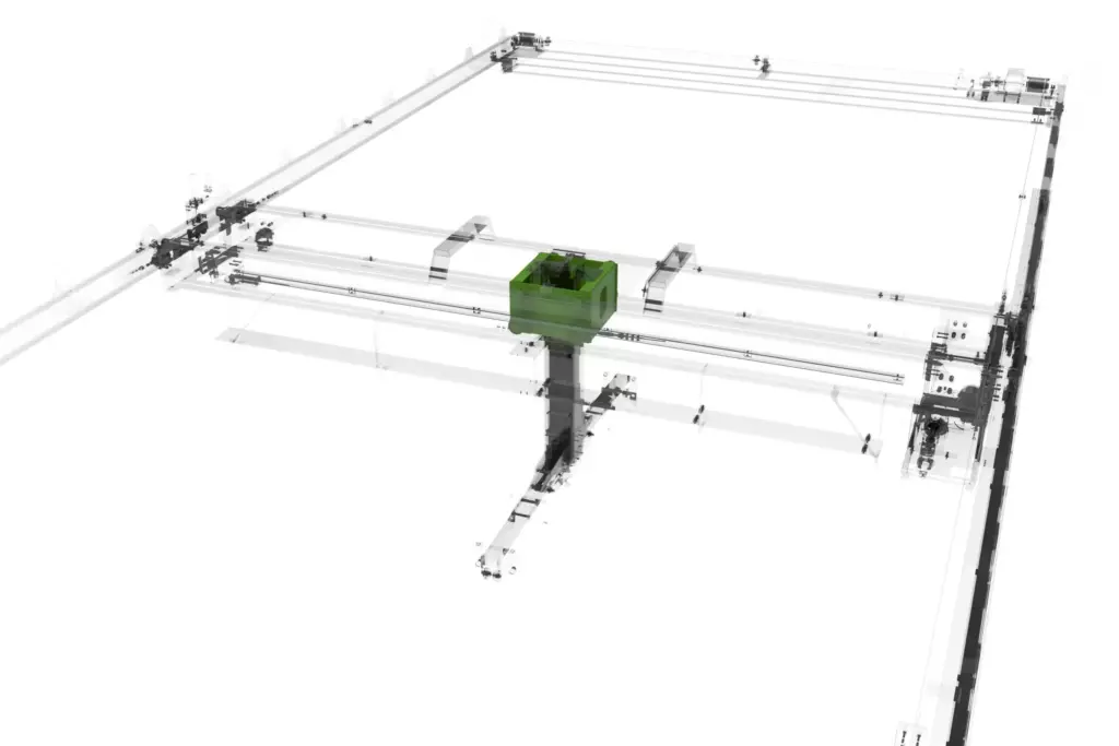 Marine Overhead Crane 3D Model Trolley