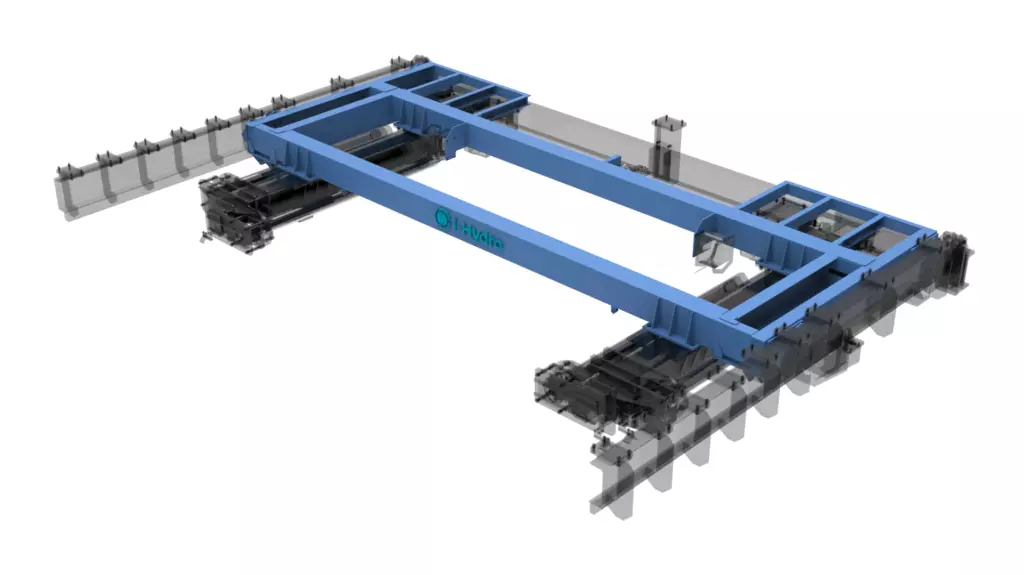 Marine Launch and Recovery System 37TX45M 3D Model Bridge