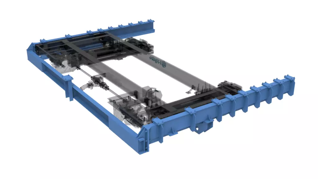 Marine Launch and Recovery System 37TX45M 3D Model Base