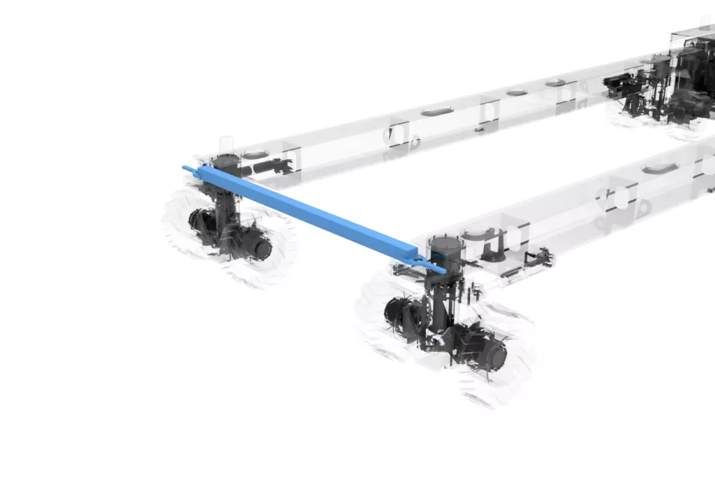 Self-Propelled Trailer 25T 3D Model Tie Bar