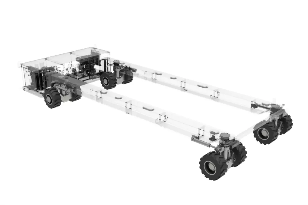 Self-Propelled Trailer 25T 3D Wheel Units
