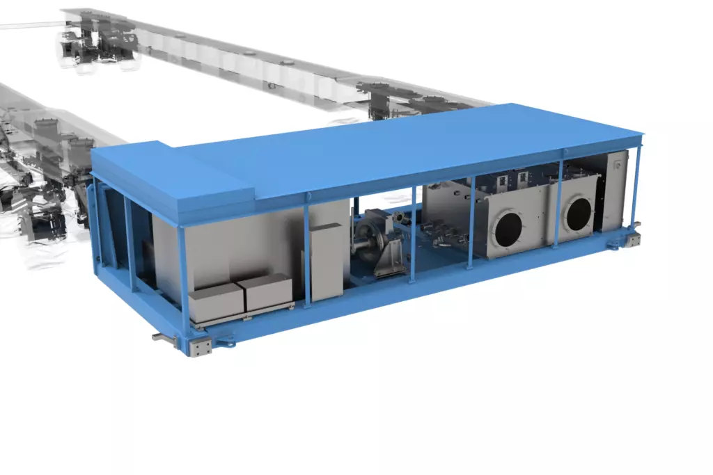 Self-Propelled Trailer 80T 3D Model Power Pack